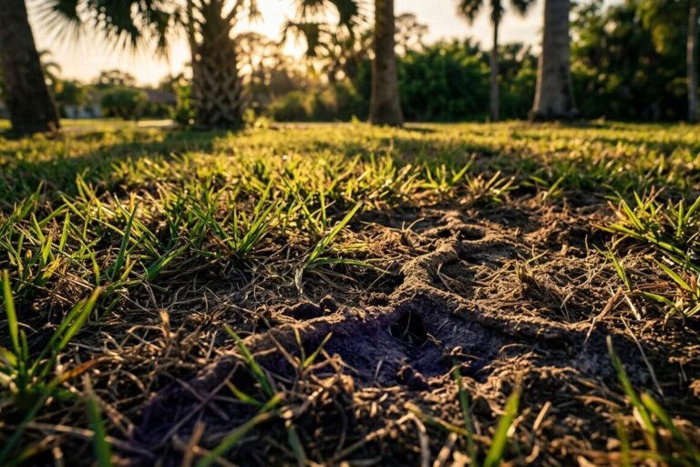 Mole Cricket Damage in Southwest Florida Lawns, What I Look For