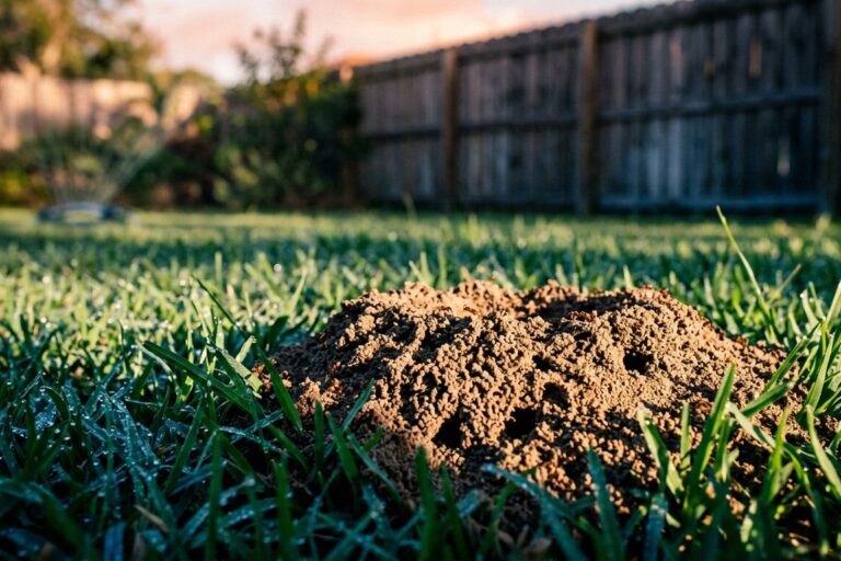 Fire Ant Mounds in Southwest Florida Lawns