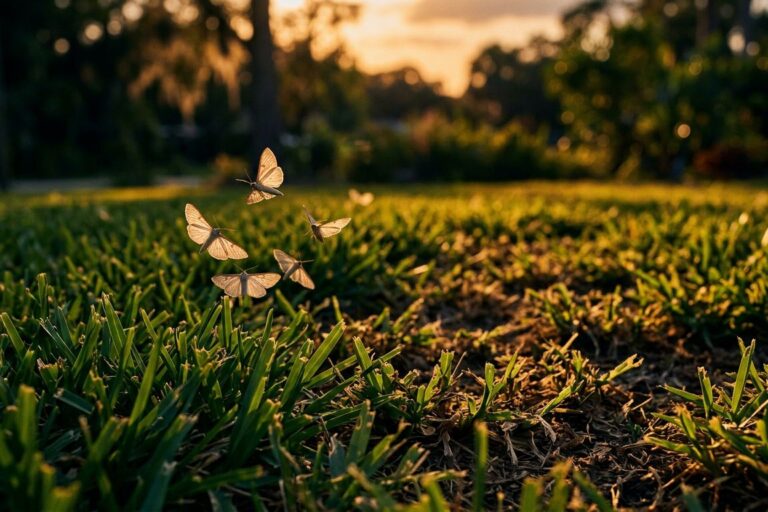 Tropical Sod Webworm Damage in Southwest Florida Lawns